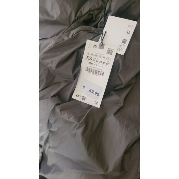 NEW ZARA Green Hooded DOWN COAT JACKET Puffer ZARA HOODED P REF 8073 726 SIZE XS - Picture 9 of 9